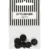 Bluseknap 4-huls, 13 mm, 6stk. Sort