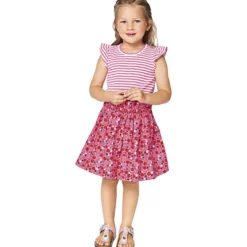 Bluse/Nederdel Burda Kids 9364 str 92-122