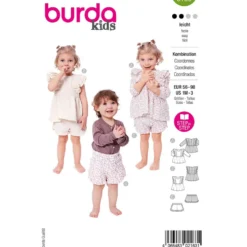 Bluse og bukser Burda Kids 9190 str. 56-98