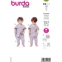 Bluse og bukser Burda Kids 9191 str. 56-98