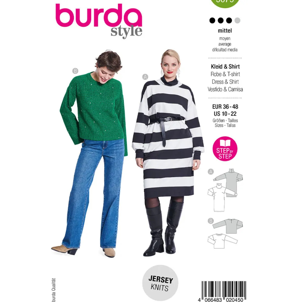 Bluse og pullover Burda 5679 str. 36-48