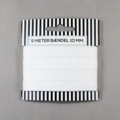 Bændel 10mm, 5m Hvid