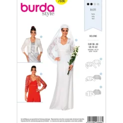 Bolero Burda 7686 str. 36-48