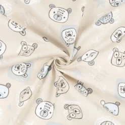 Bomuld m/ bamse bjørn Sand