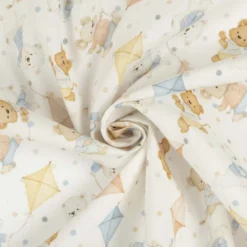 Bomuld m/ bamser og drager Trend white