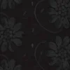 Bomuld m/broderi og applikation Sort