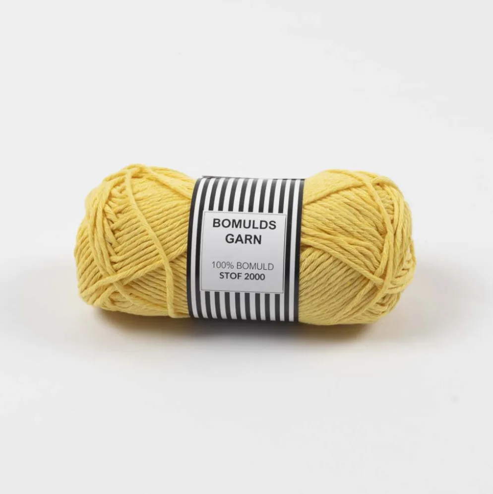 Bomuldsgarn 8/8 Gul