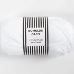 Bomuldsgarn 8/4 Hvid