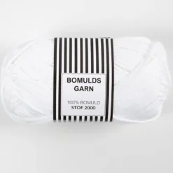 Bomuldsgarn 8/8 Hvid