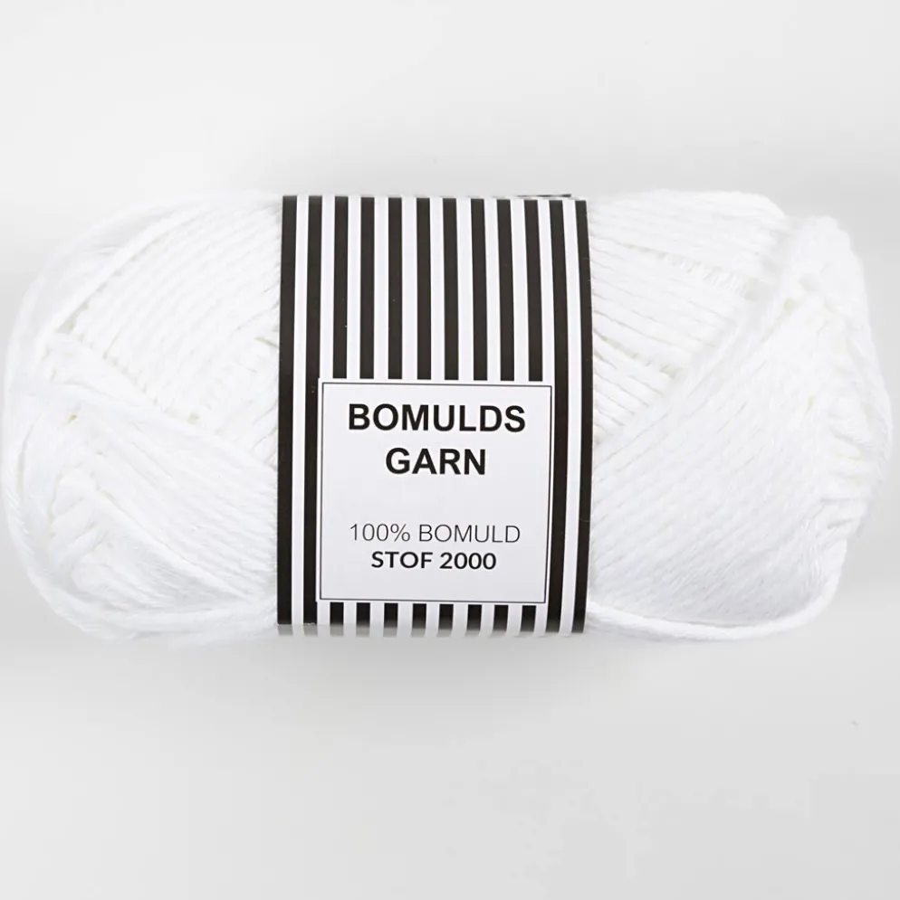Bomuldsgarn 8/8 Hvid