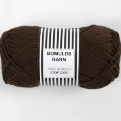 Bomuldsgarn 8/8 Mørk brun