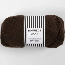 Bomuldsgarn 8/4 Mørk brun