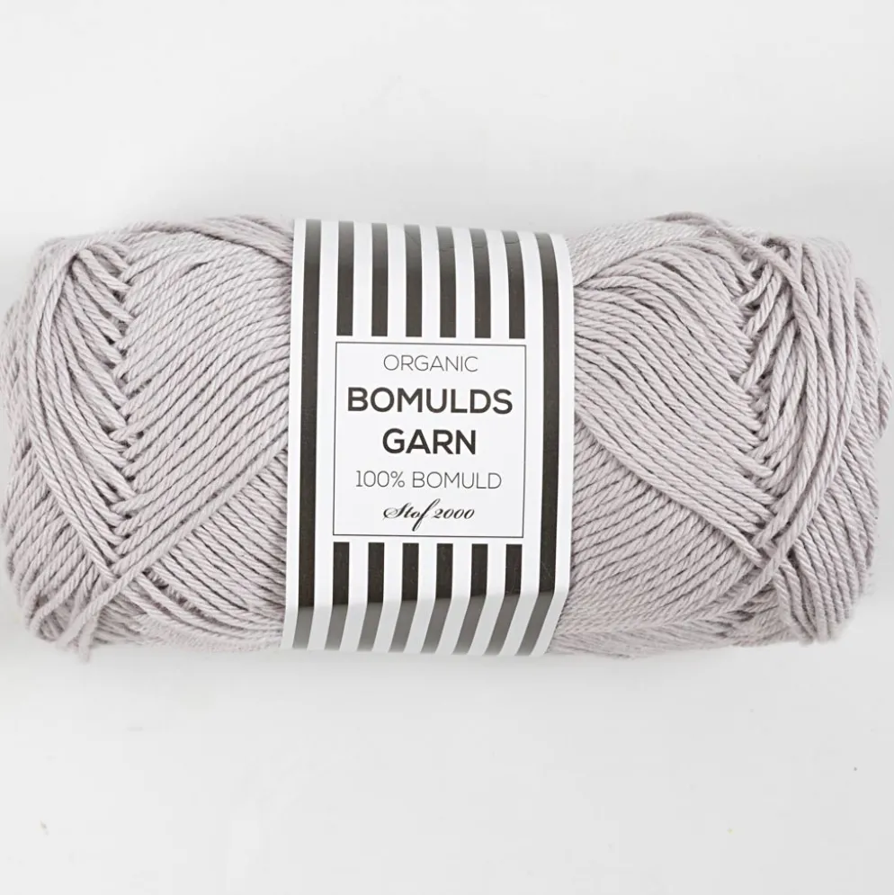 Bomuldsgarn Organic 8/4 Perlegrå
