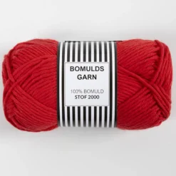 Bomuldsgarn 8/8 Rød