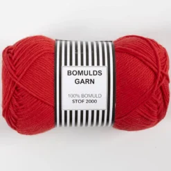 Bomuldsgarn 8/4 Rød