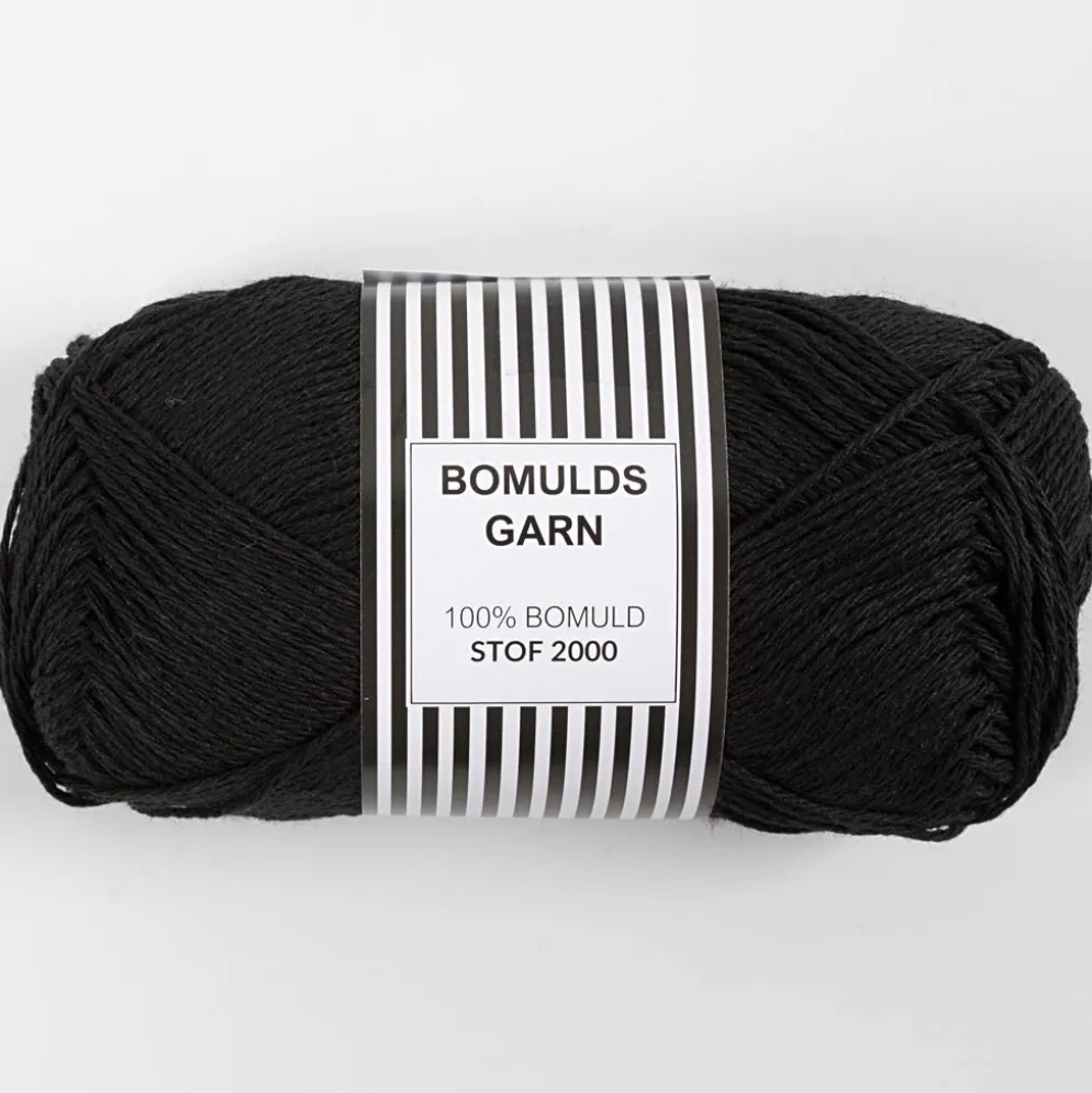 Bomuldsgarn 8/4 Sort