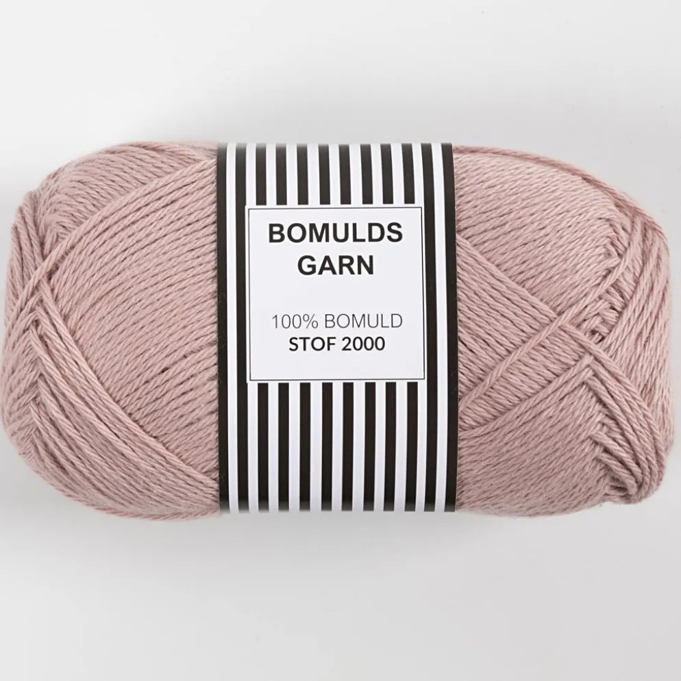 Bomuldsgarn 8/4 Støvet gammelrosa