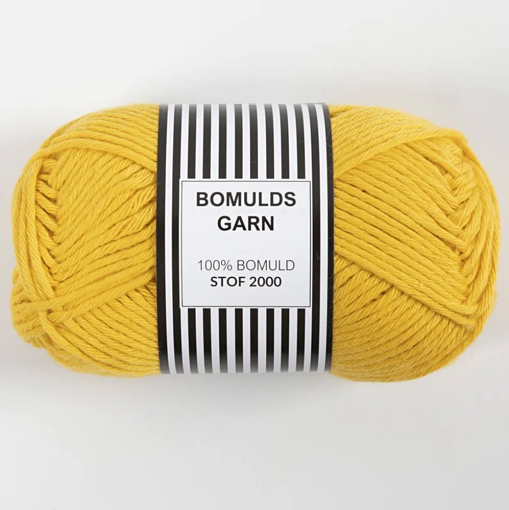 Bomuldsgarn 8/8 Støvet gul