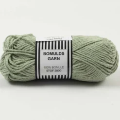 Bomuldsgarn 8/8 Støvet mint