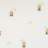 Bomuldsjersey m/ Beach Houses trend white
