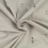 Bomuldsjersey m/ maritimt print Silver