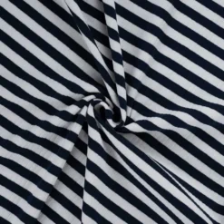 5×1 bomuldsrib m/ stretch Mørk marineblå