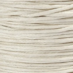 Bomuldssnor, 1 mm, 40 m Råhvid