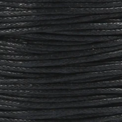 Bomuldssnor, 1 mm, 40 m Sort