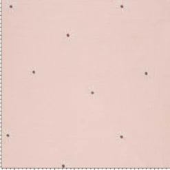 Bomulds voile m/blomster broderi Misty rose