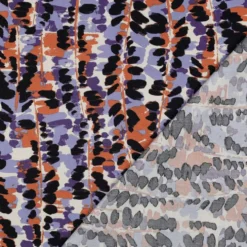 Bomuld/viscose  m/abstrakt print