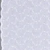 Broderi anglaise m/ bølgekant Hvid