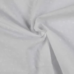 Broderi anglaise m/ bølgekant Hvid