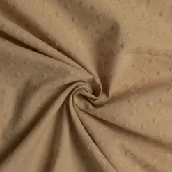 Broderi anglaise m/ musling kant Mørk sand