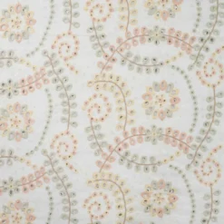 Broderi anglaise multi Lys gul