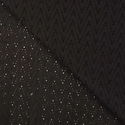 Broderi anglaise zigzag Sort