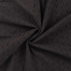 Broderi anglaise zigzag Sort