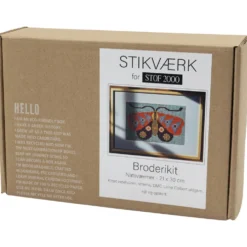 Broderi kit uld Natsværmer 21x30cm