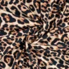 Børstet isoli m/leopard print råhvid