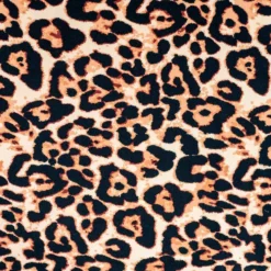 Børstet isoli m/leopard print råhvid