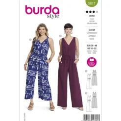 Buksedragt Burda 5817 str. 36-48
