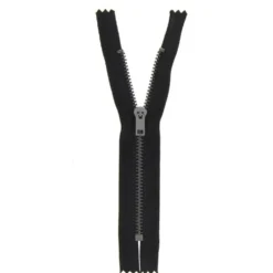 Bukselås metal m/standardskyder 18 cm, 4 mm Sort