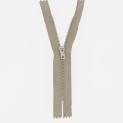 Bukselås metal m/standardskyder 20 cm, 4 mm Beige