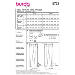 Bukser Burda Herre 5722 str. 46-56