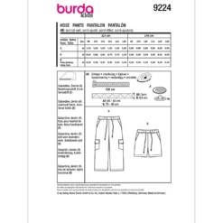 Bukser Burda Kids 9224 str. 98-128