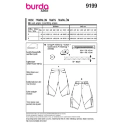 Bukser Burda Kids str. 104-146