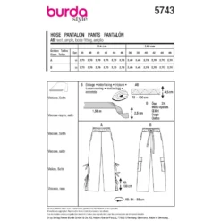 Bukser Burda 5743 str. 36-46