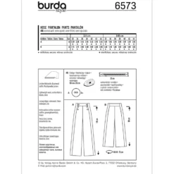 Bukser Burda 6573 str. 32-44