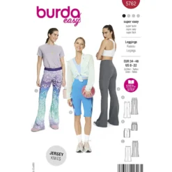 Bukser Burda 5762 str. 34-48.