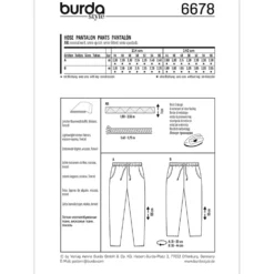Bukser Burda 6678 str. 44-56