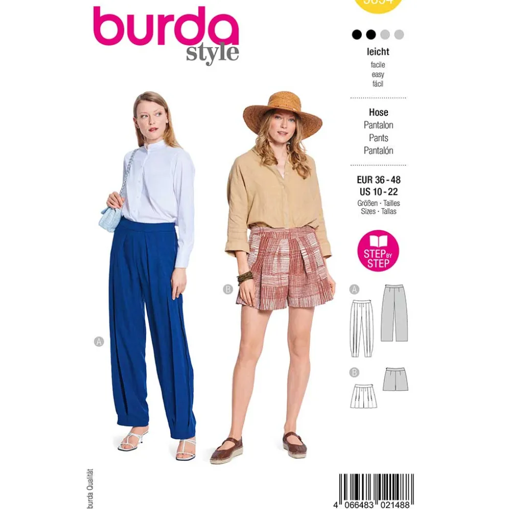 Bukser Burda 5654 str. 36-48